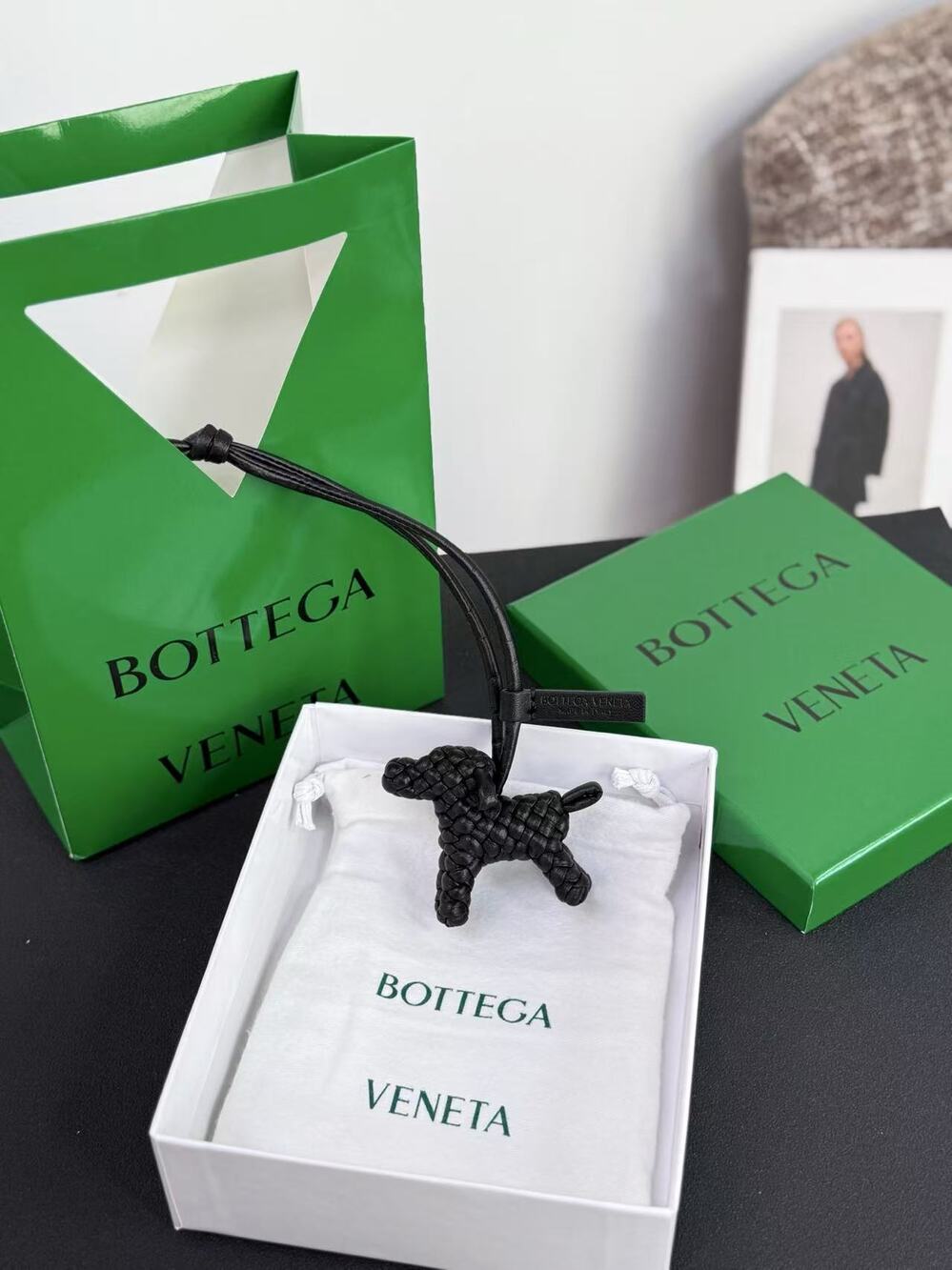 Bottega Veneta dog charm